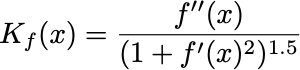 Mathematical definition of curvature